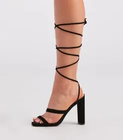 Windsor. Classic Statement Lace-Up Block Heels -Bridal Dresses popular shop 07401 4405 3