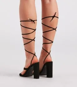 Windsor. Classic Statement Lace-Up Block Heels -Bridal Dresses popular shop 07401 4405 4