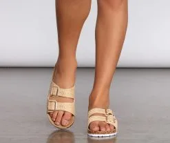 Windsor. Stand In The Sand Woven Double Buckle Sandals -Bridal Dresses popular shop 07404 0570 5