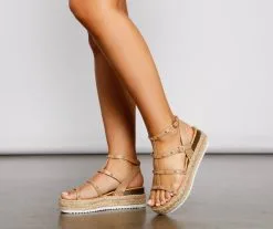 Windsor. Studded Chic Faux Leather Espadrille Sandals 17 Windsor. Studded Chic Faux Leather Espadrille Sandals -Bridal Dresses popular shop 07404 0841 1