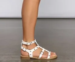 Windsor. Studded Babe Faux Leather Sandals -Bridal Dresses popular shop 07404 0881 5