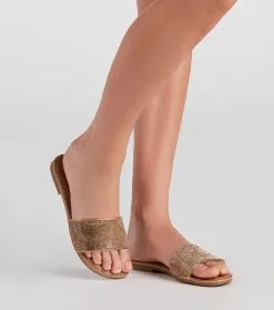 Windsor. Summertime Sparkle Rhinestone Sandals