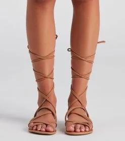 Windsor. Miss Lace-Up Flat Sandals -Bridal Dresses popular shop 07404 0977 2