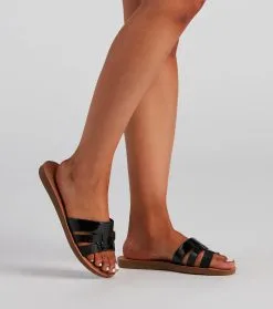 Windsor. Minimalistic Chic PU Woven Sandals -Bridal Dresses popular shop 07404 1061 3