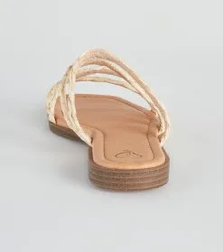 Windsor. Braided Beauty Straw Strappy Flat Sandals -Bridal Dresses popular shop 07404 1086 4