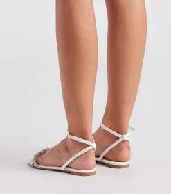 Windsor. Hint Of Radiance Rhinestone Flat Sandals -Bridal Dresses popular shop 07404 1091 4 7557a595 34b3 4395 b9dc bf15701b11d8