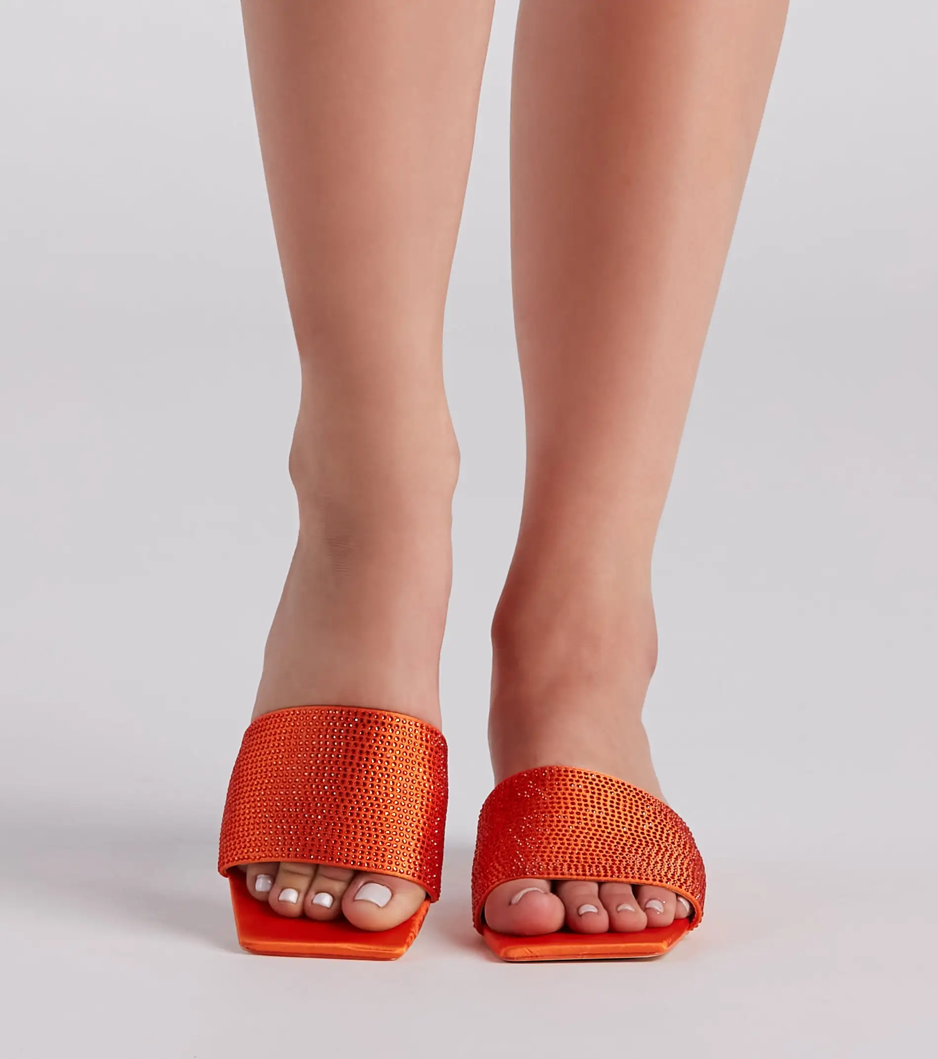 Windsor. Fab And Trendy Rhinestone Low Heel Mules 4 Windsor. Fab And Trendy Rhinestone Low Heel Mules - Image 2