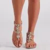 Windsor. Grecian Mystique Bejeweled Flat Sandals -Bridal Dresses popular shop 07404 1123 1