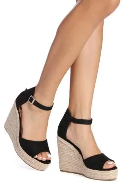 Windsor. Step Up Espadrille Wedges
