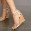 Windsor. Just My Type Clear Cork Wedges -Bridal Dresses popular shop 07406 0234 1