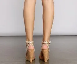 Windsor. Just My Type Clear Cork Wedges -Bridal Dresses popular shop 07406 0234 4