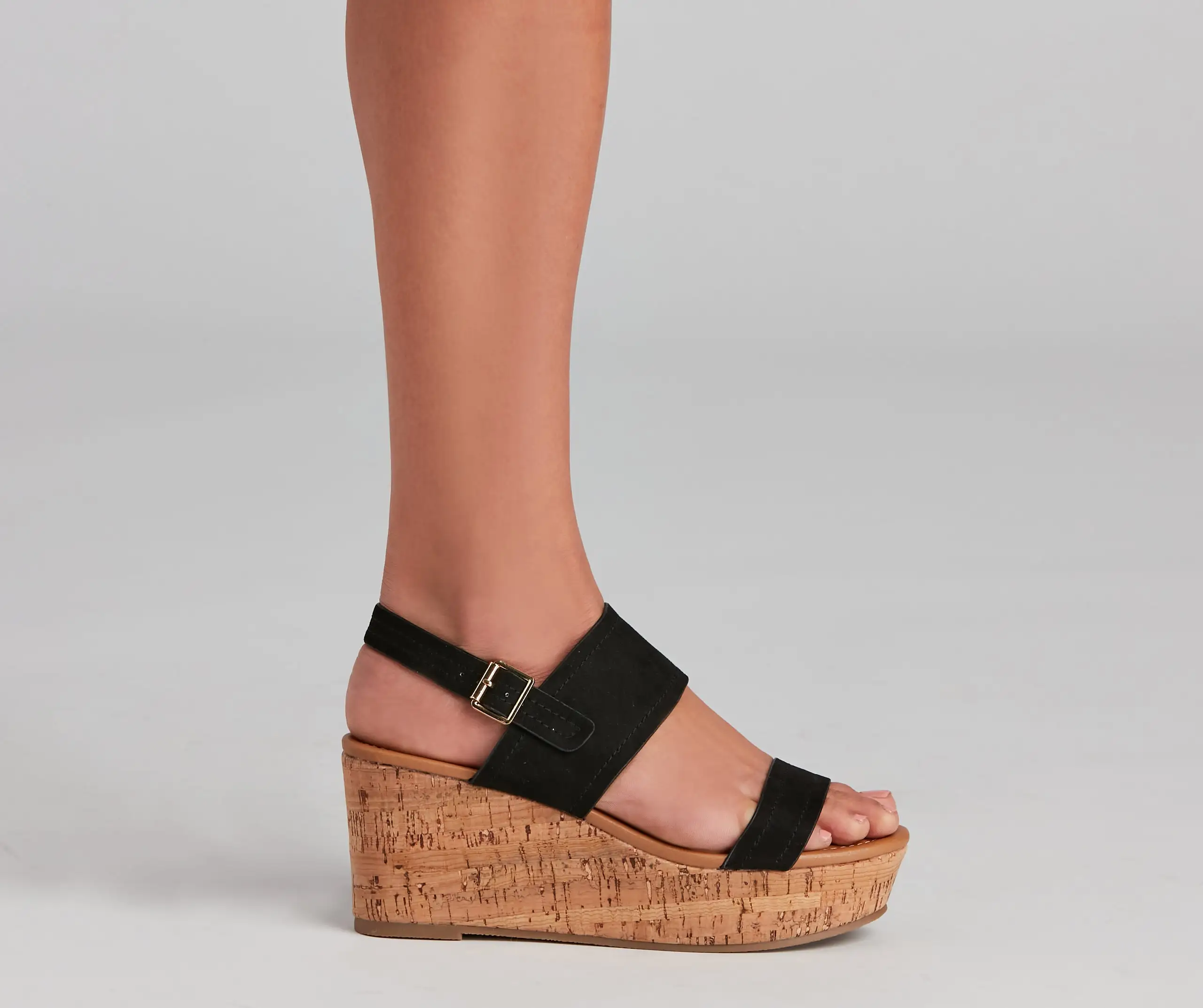 Windsor. Pop The Cork Sling Back Wedges 4 Windsor. Pop The Cork Sling Back Wedges - Image 2