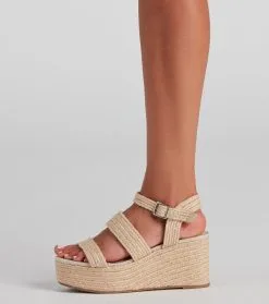 Windsor. Summer Daze Straw Platform Wedges 8 Windsor. Summer Daze Straw Platform Wedges -Bridal Dresses popular shop 07406 0296 3