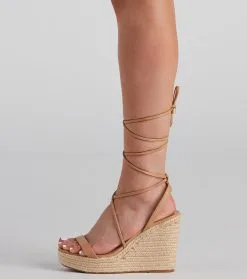 Windsor. Spring Things Lace-Up Espadrille Wedges -Bridal Dresses popular shop 07406 0299 4