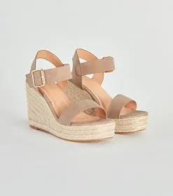 Windsor. Picnic Time Platform Espadrille Wedges
