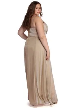 Windsor. Plus Corinne Sparkle Lurex Dress -Bridal Dresses popular shop 15002 0079 3