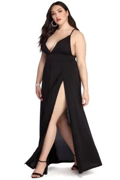 Windsor. Plus Galilea Formal High Slit Dress -Bridal Dresses popular shop 15002 0101 2