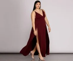 Windsor. Plus Galilea Formal High Slit Dress -Bridal Dresses popular shop 15002 0102 3 841076e2 16a7 42fd 9c2a bdac9c7ddced