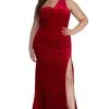 Windsor. Plus Iris One Shoulder Draped Velvet Dress -Bridal Dresses popular shop 15002 0119 1