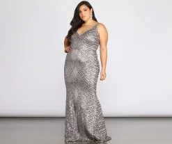 Windsor. Plus Alani Sequin Scroll Dress -Bridal Dresses popular shop 15002 0134 3 32363642 dafa 4355 a93a 44ccb9e82226